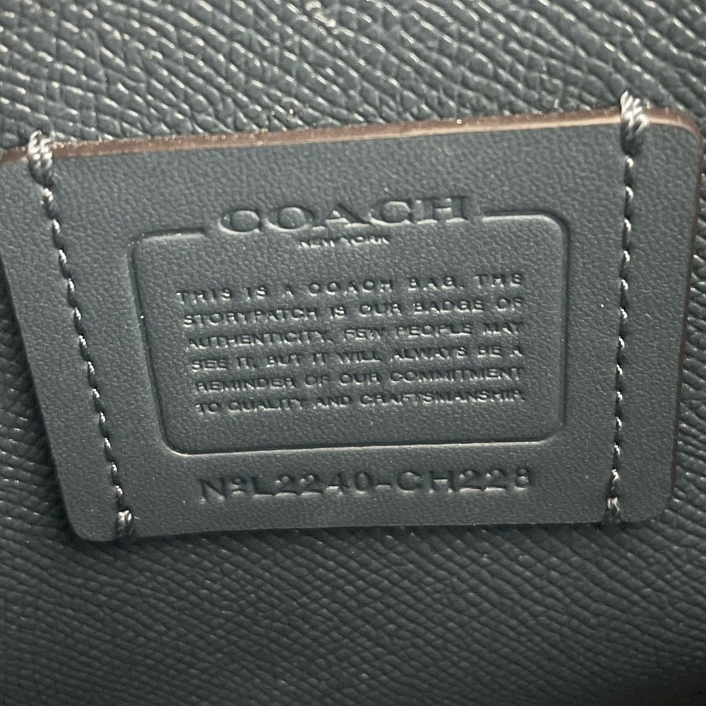 Coach Light Blue Signature Satchel - Picture 8 of 11